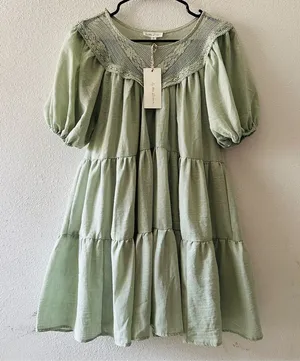 By the River Boho Lace Babydoll Dress thumbnail 1