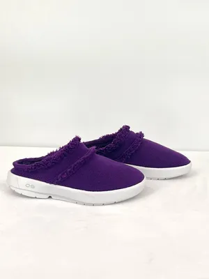 OOFOS OOcoozie Mule Wisteria Plum Purple Recovery Slippers OOfoam W10 EU41 thumbnail 9