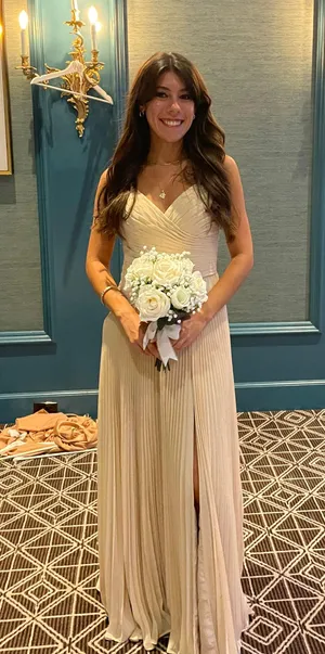 Champagne Formal Dress Size 0 thumbnail 3