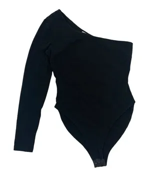 Tiger Mist Bodysuit Small Black One Sleeve Sexy Clubwear Y2K Party‎ thumbnail 1