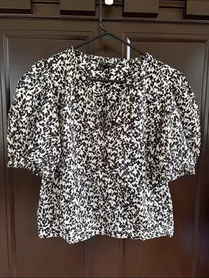 Like New Madewell Ruffle Floral Button Front Top Size Large thumbnail 6