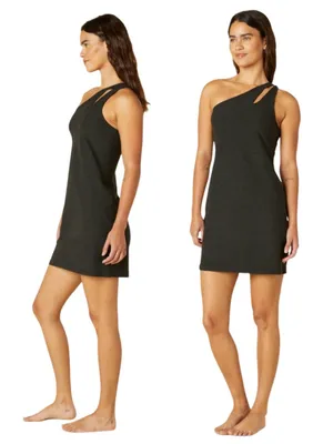 Beyond Yoga Spacedye Lost Your Mind Mini Dress Womens XS Darkest Night Black NWT thumbnail 3