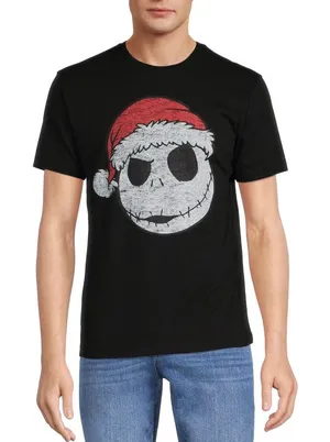 Disney Tim Burtons The Nightmare Before Christmas Mens Short Sleeve T Shirt Medium thumbnail 1