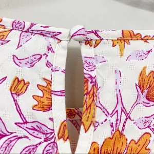 Universal Threads NWOT Floral Cream/Orange/Purple Long Sleeve Top thumbnail 5