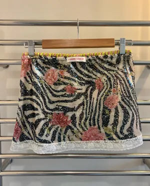 HAND OVER Ralph Skirt in Black & White thumbnail 7