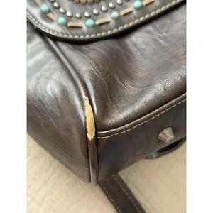 Trinity Ranch Brown Backpack Tooled Leather Bag‎ Western Cowgirl thumbnail 4