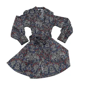 Zara Shirt Dress Womens Size M Multicolor Floral Paisley Mini Long Sleeve thumbnail 3