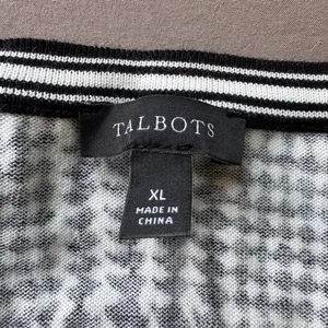 Talbots Houndstooth Glen Plaid CHARMING CARDIGAN thumbnail 4