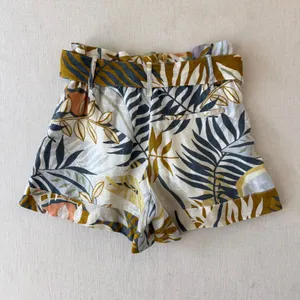 C&C California Tropical Palm Print Linen Coastal Resortwear Shorts Women XS thumbnail 6