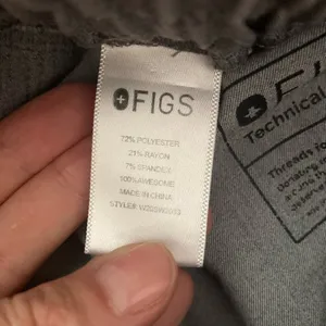 Figs Technical Collection High Waisted Graphite Gray Relaxed Fit Scrub Pants XS thumbnail 4