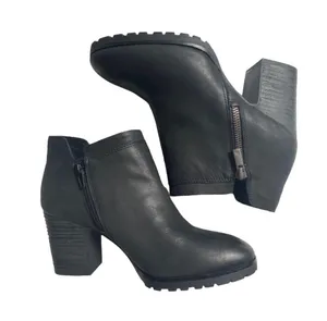 Lucky Brand Black Leather Ankle Boots thumbnail 3