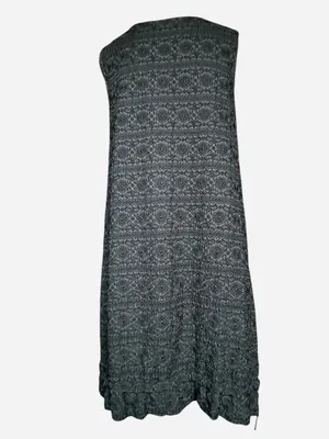 Pete & Greta Black‎ Silk Dress Sz L thumbnail 7
