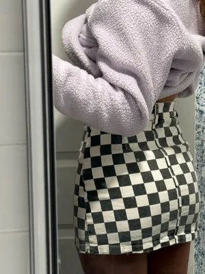Topshop Checker skirt thumbnail 4