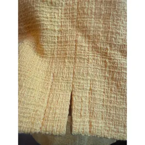 Boden Yellow Textured Tweed Coat colorful Button 14 preppy Y2K retro bright whim thumbnail 4