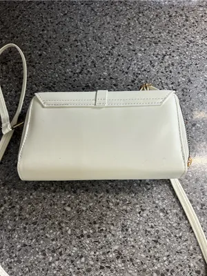 Forever 21 White Crossbody Bag with Gold Buckle thumbnail 3