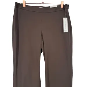 NWT Coldwater Creek Womens Modern Fit Brown Cotton Stretch Wide Leg Pants Size 8 thumbnail 7