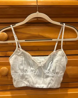 Princess Polly Old School Love Crop Top Blue thumbnail 2
