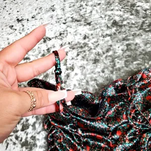 Urban‎ Outfitters Rose Print Ruched Dress thumbnail 8