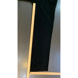 Old‎ Navy Black Velvet Wide Leg Trouser Pants Full Length Women's Size Small thumbnail 9