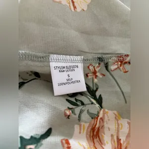 Sweet Lemon Dress Women's Small Sage Floral Sweet Visionaries Halter Open Back thumbnail 6