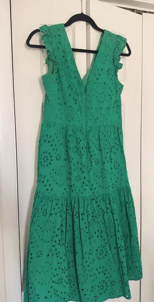 TJ Maxx Dress Green Eyelet thumbnail 1