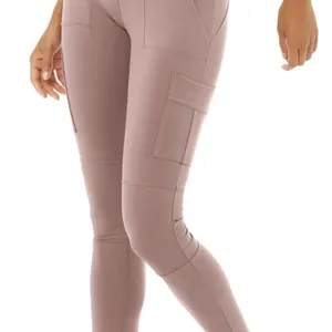 ALO Yoga High Waisted Dusty Rose Pocket Leggings thumbnail 5