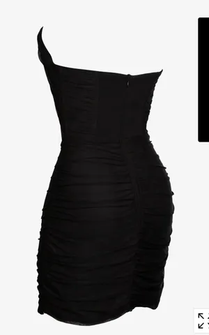 Heiress Beverly Hills Black Plunge Corset Dress thumbnail 5