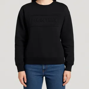 Hunter for Target Women’s size M Black Crewneck Sweatshirt Logo Embossed(A121✨ thumbnail 2