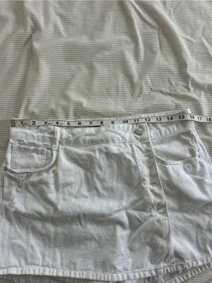 White High-Rise Button-Front Women’s Skort thumbnail 6