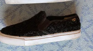 Tory Burch flower fabric sneakers leather lining thumbnail 1