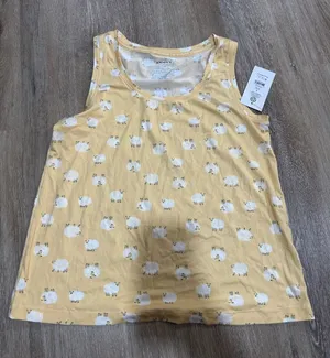 Yellow Sheep Print sleep lounge Tank Top dreamy soft collection thumbnail 1