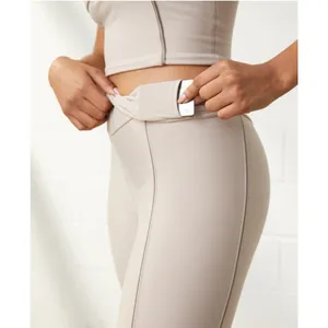 Abercrombie & Fitch YPB sculptLUX 7/8 Leggings Sand Size Small thumbnail 8
