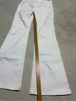 We the free people NWT Women’s White Flared Jeans 30 MARKS MSRP$98 thumbnail 4