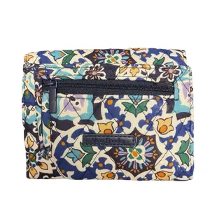 Vera Bradley Euro Wallet Lisbon Medallion RFID Trifold Snap Close Travel Compact thumbnail 2