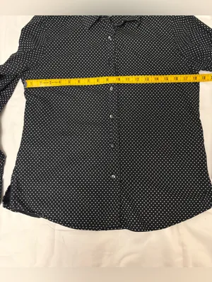 Black Polka Dot Button-Up Shirt thumbnail 6