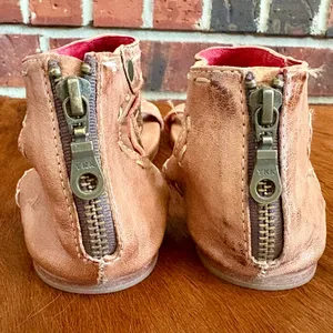 BED STU Leather Sandals Zip Up Back thumbnail 3
