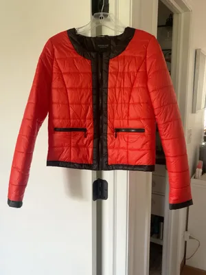 Piperlime Red Black Lightweight Quilted Jacket M Size M thumbnail 2