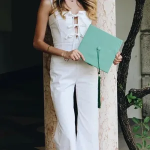 $165 Clayton x Revolve Darcie jumpsuit in white S thumbnail 8