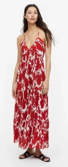 H&M Pleated Maxi Dress thumbnail 1