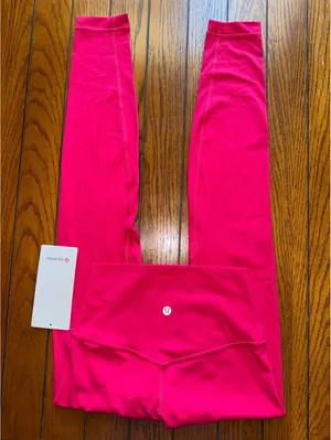 Lululemon Align No Line High Rise 28” Mulberry Spark Size 4 NWT thumbnail 1