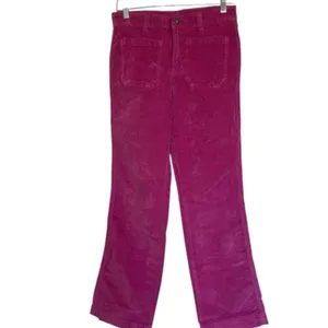 NWOT Free People High Time Velvet Kick Flare Pants In Very Berry SZ-0 thumbnail 7