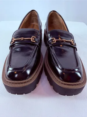Sam‎ Edelman Laurs Platform Lug Sole Horsebit Loafer in Black Size 7.5 thumbnail 4