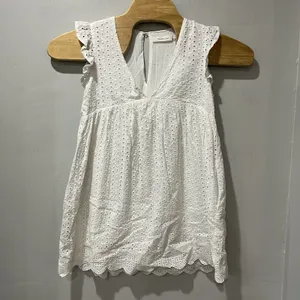 Mustard Seed Dress Lace Ruffle Sleeves Lightweight‎ Shorts Lined Small V Neck thumbnail 2