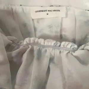 Goodnight Macaroon White Floral Smocked Sheer Sleeve Dress thumbnail 5