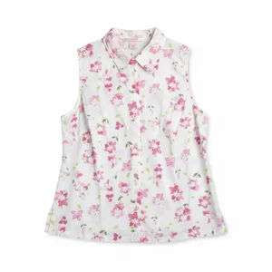 Victoria's‎ Secret Vintage 2003 Pink Floral Cotton Pajama Set XS Sleeveless Top thumbnail 2
