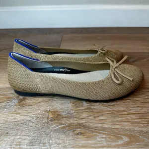 Rothy's Shimmer Goldstone Ballet Comfy Flats, Size 5 thumbnail 4