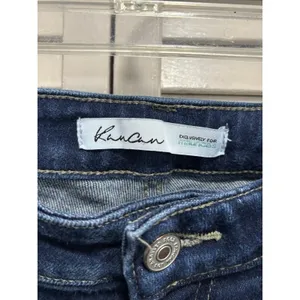 Kancan Denim Dark Wash Skinny Raw Double Hem Denim‎ Jeans Size 28 Mid Rise thumbnail 4