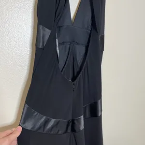 Women's Y2K‎ Black Dress Satin Long Withcy Vampy Whimsigoth Goth Event Wedding S thumbnail 9