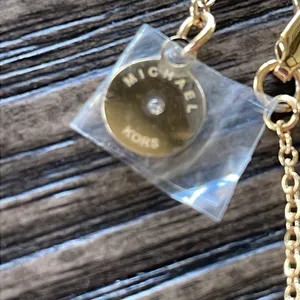 Michael Kors Herutage Fulton Pave Mother of Pearl Necklace NEW thumbnail 5