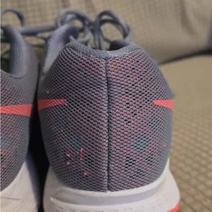 Nike Kids Light Blue and Pink Sneakers thumbnail 3